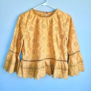 Free People Eyelet Blouse